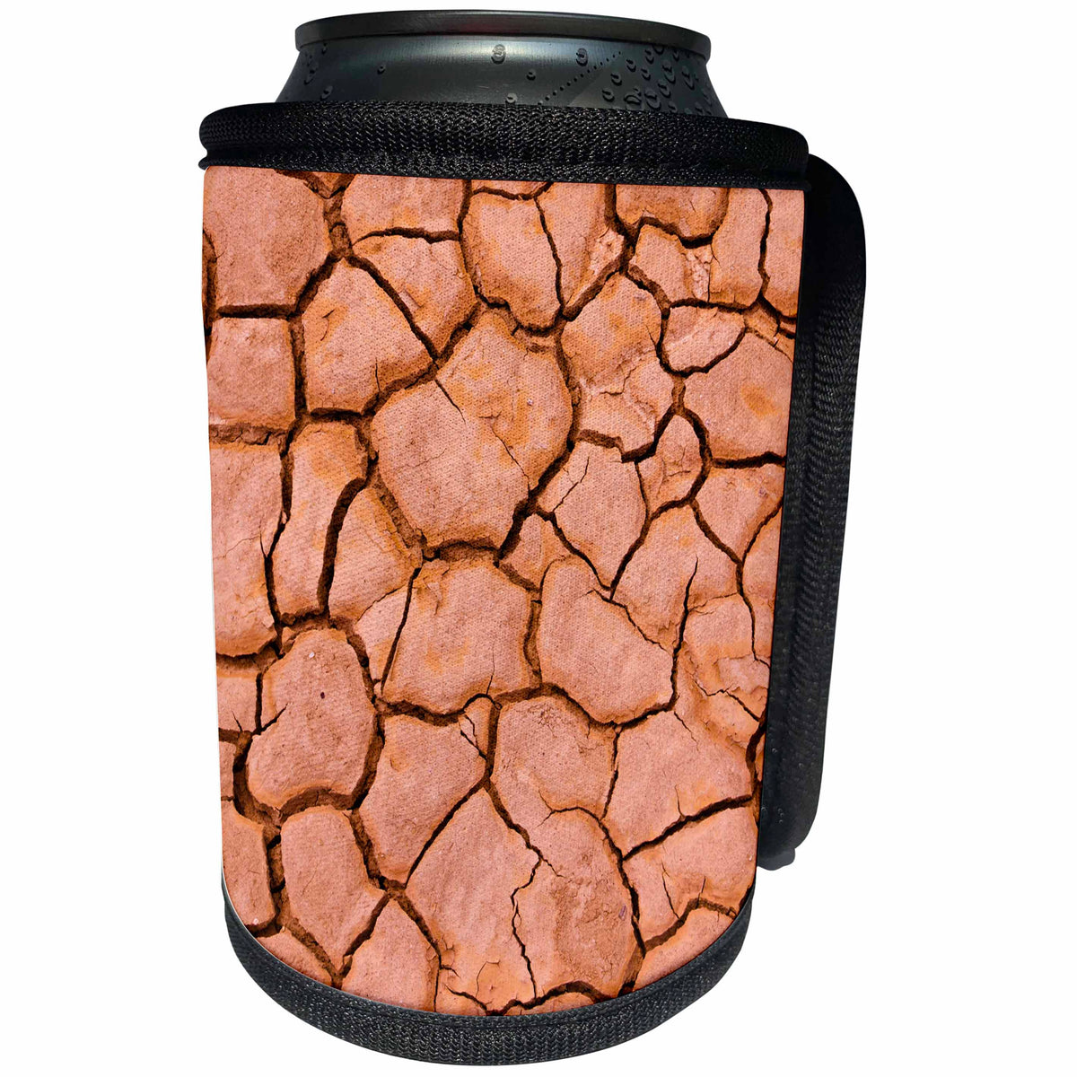 3dRose Danita Delimont - Patterns - Cracked mud patterns on the playa, Anza Borrego Desert SP, California - Can Cooler Bottle Wrap (cc_278644)