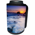 3dRose Danita Delimont - Beaches - Sea stacks at sunset, El Matador State Beach, Malibu, California, USA - Can Cooler Bottle Wrap (cc_278646)