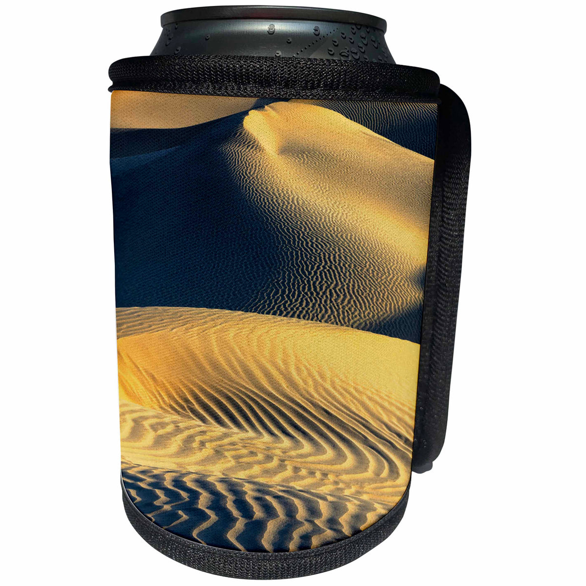3dRose Danita Delimont - Deserts - Mesquite Sand Dunes landscape. Death Valley. California. - Can Cooler Bottle Wrap (cc_278663)