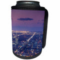 3dRose Danita Delimont - Cities - California, Los Angeles. Elevated view of Hollywood. - Can Cooler Bottle Wrap (cc_278666)