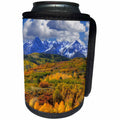 3dRose Danita Delimont - Colorado - Colorado, San Juan Mountains with valley in autumn color. - Can Cooler Bottle Wrap (cc_278754)