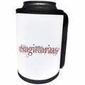 3dRose Patricia Sanders Astrology - Sagittarius Earth Brown - Can Cooler Bottle Wrap (cc_27882)