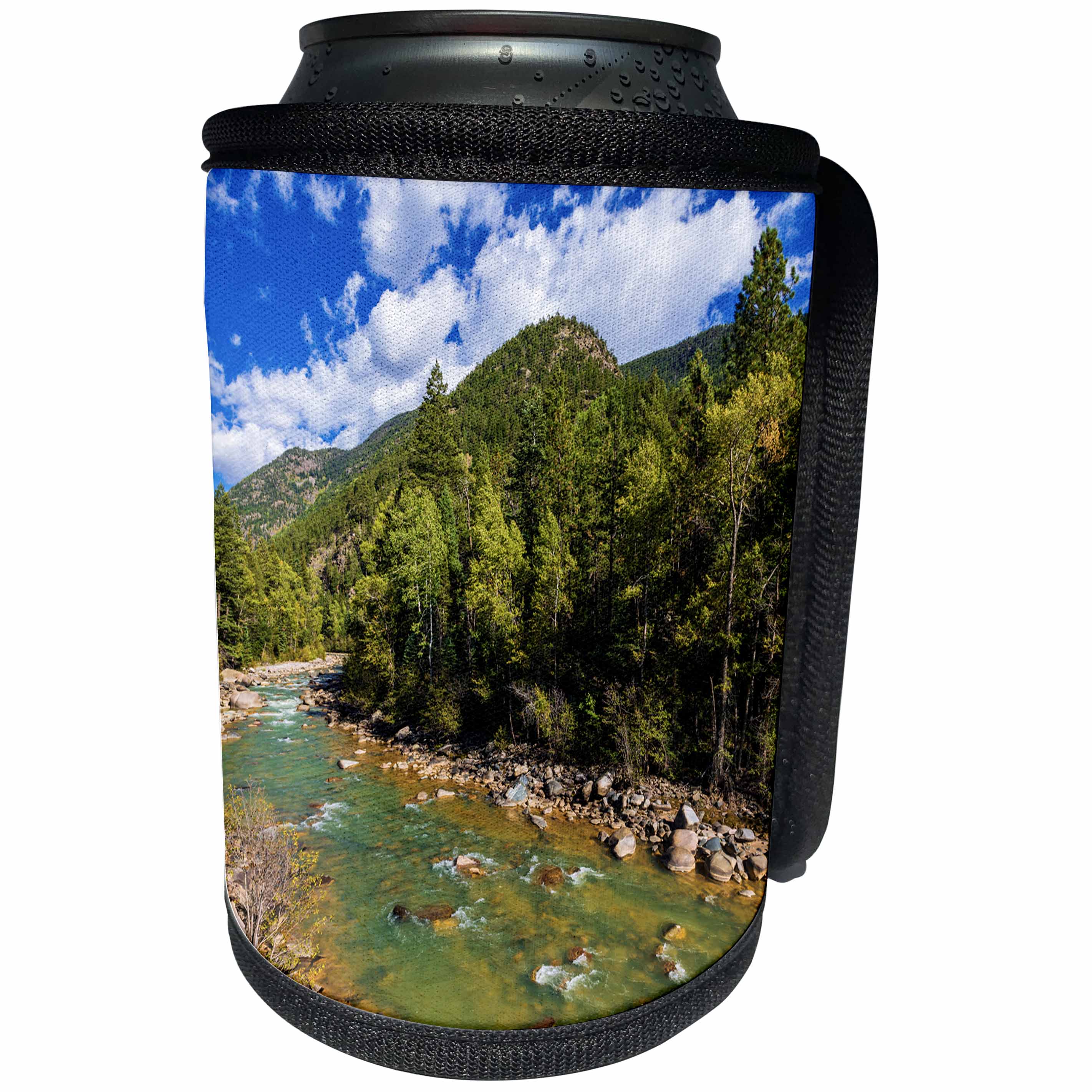 3dRose Danita Delimont - Rivers - The Animas River, San Juan National Forest, Colorado, USA - Can Cooler Bottle Wrap (cc_278833)