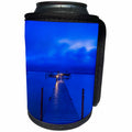 3dRose Danita Delimont - Piers - Florida, Sanibel, Private Dock at dawn - Can Cooler Bottle Wrap (cc_278889)