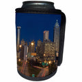 3dRose Danita Delimont - Georgia - USA, Georgia, Atlanta. Traffic on the highway at night. - Can Cooler Bottle Wrap (cc_278891)