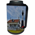 3dRose Danita Delimont - Lighthouses - Tybee Island Lighthouse just to the east of Savannah, Georgia - Can Cooler Bottle Wrap (cc_278895)