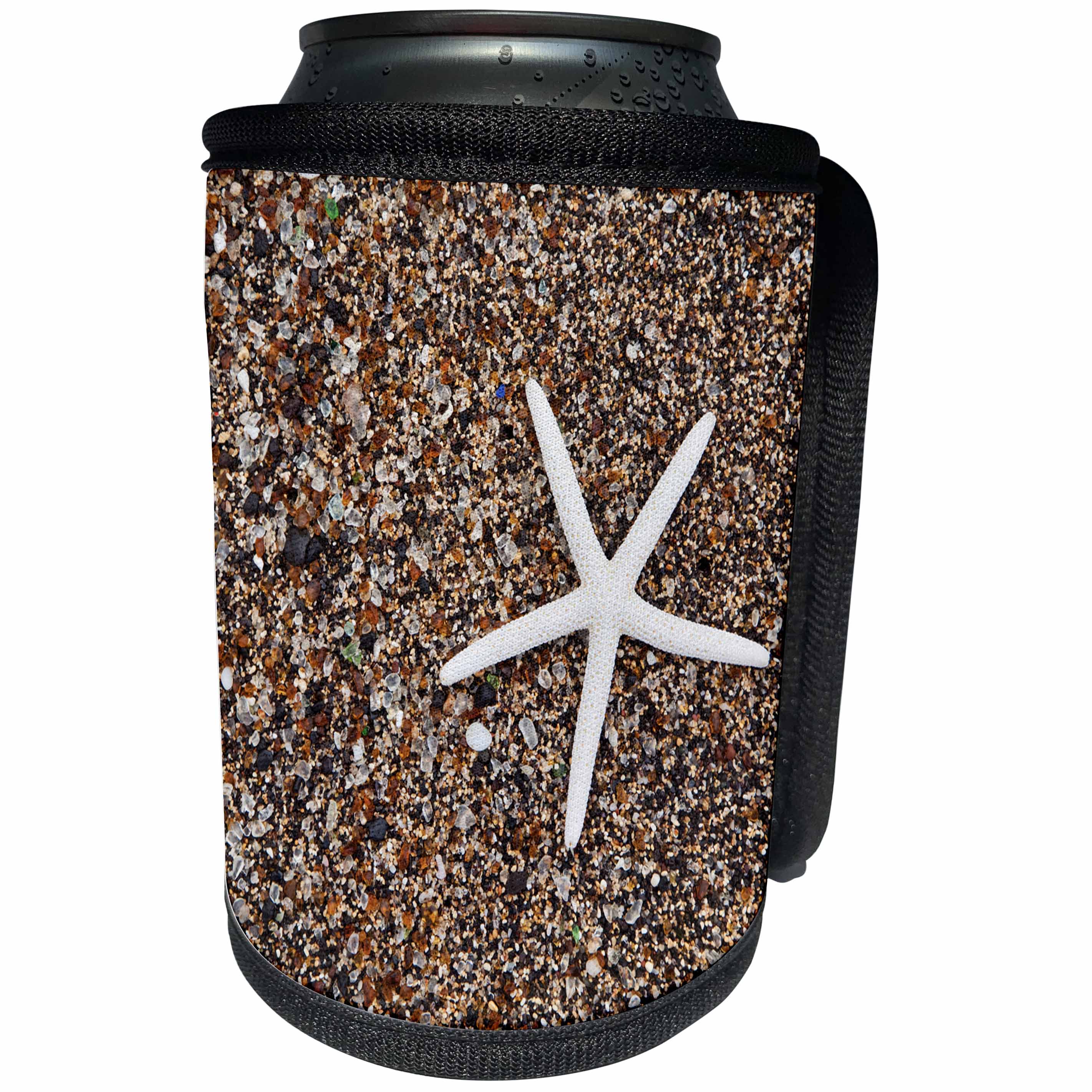3dRose Danita Delimont - Marine life - USA, Hawaii, Kauai. Starfish skeleton on Glass Beach. - Can Cooler Bottle Wrap (cc_278915)