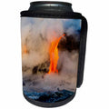 3dRose Danita Delimont - Volcanoes - Steam billows as lava pours into the ocean, Kilauea Volcano, Hawaii - Can Cooler Bottle Wrap (cc_278927)