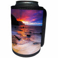 3dRose Danita Delimont - Sunsets - Sunset seen Hideaway Beach, Princeville, Kauai, Hawaii - Can Cooler Bottle Wrap (cc_278942)