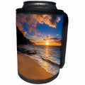 3dRose Danita Delimont - Sunsets - Blue sunset over the Na Pali Coast from Kee Beach, Kauai, Hawaii - Can Cooler Bottle Wrap (cc_278943)