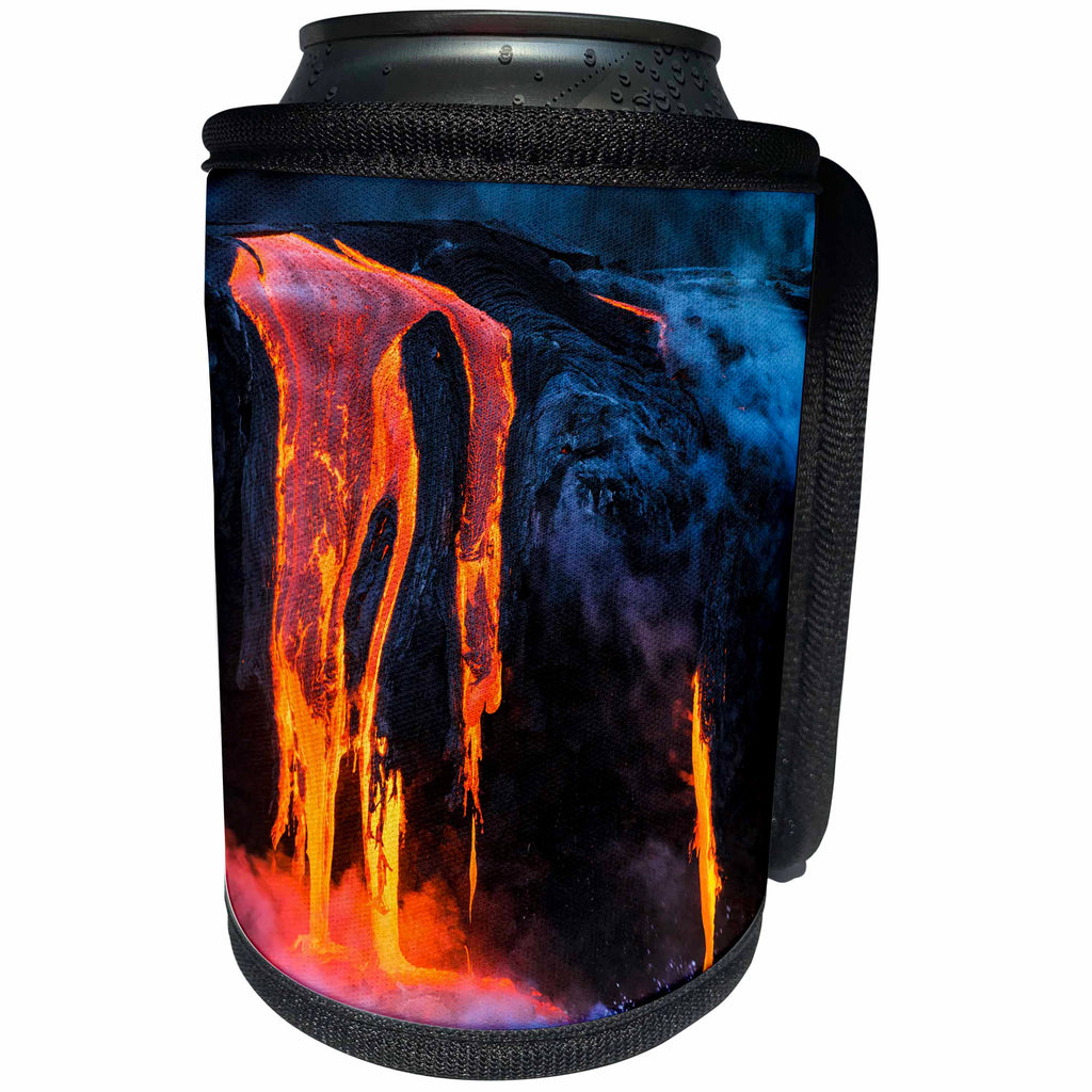 3dRose Danita Delimont - Volcanoes - Lava at dawn, Hawaii Volcanoes NP, The Big Island, Hawaii - Can Cooler Bottle Wrap (cc_278953)