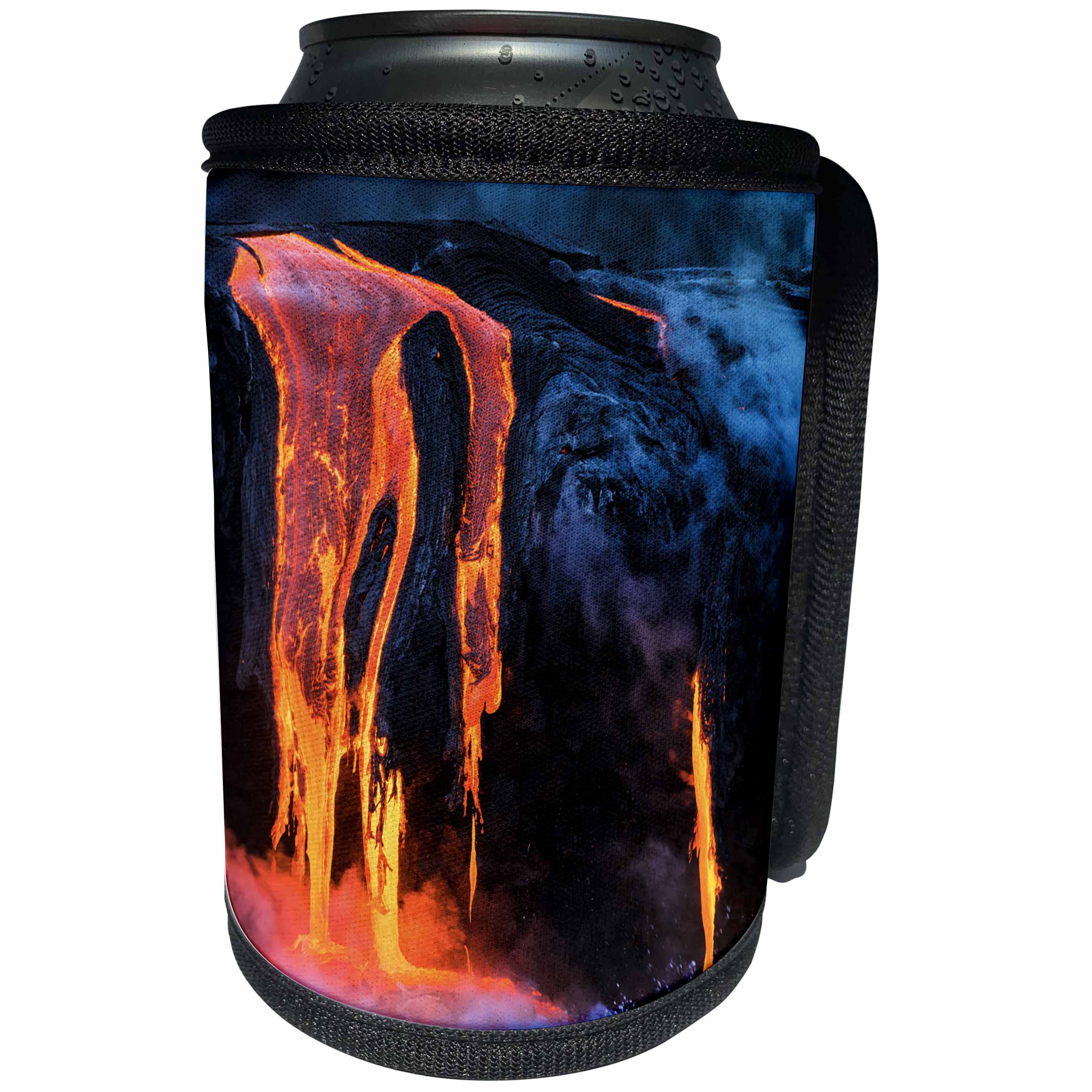 3dRose Danita Delimont - Volcanoes - Lava at dawn, Hawaii Volcanoes NP, The Big Island, Hawaii - Can Cooler Bottle Wrap (cc_278953)