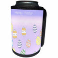 3dRose Patricia Sanders Easter - Happy Easter Eggs - Can Cooler Bottle Wrap (cc_27901)