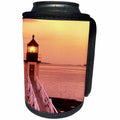 3dRose Danita Delimont - Lighthouses - Marshall Point Light, Port Clyde, Maine at sunset - Can Cooler Bottle Wrap (cc_279018)