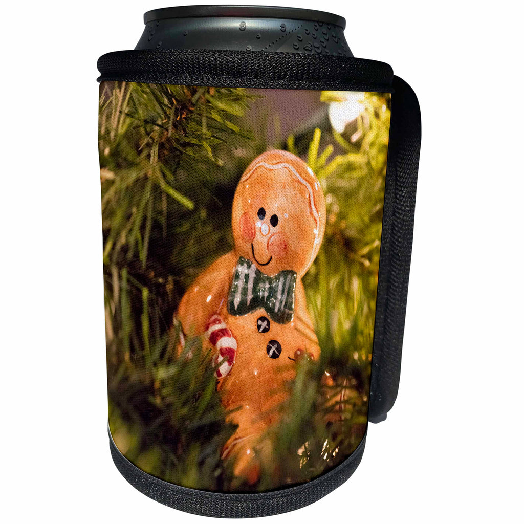 3dRose Danita Delimont - Holidays - USA, Maryland, Bethesda, Gingerbread Man ornament. - Can Cooler Bottle Wrap (cc_279028)