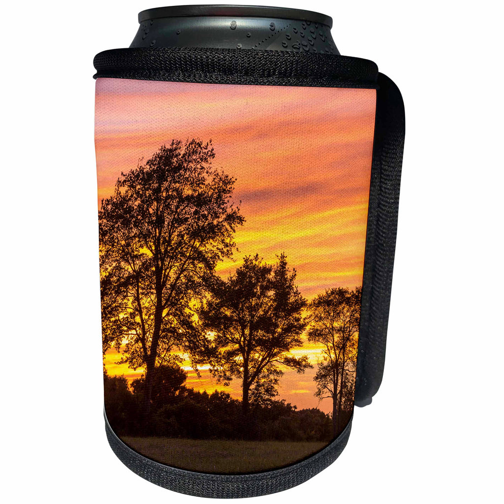3dRose Danita Delimont - Sunsets - Trees at dusk on Sagamore Hill in Hamilton, Massachusetts. - Can Cooler Bottle Wrap (cc_279035)