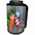 3dRose Danita Delimont - Nautical - Lobster buoys, Nantucket, Massachusetts, USA - Can Cooler Bottle Wrap (cc_279046)