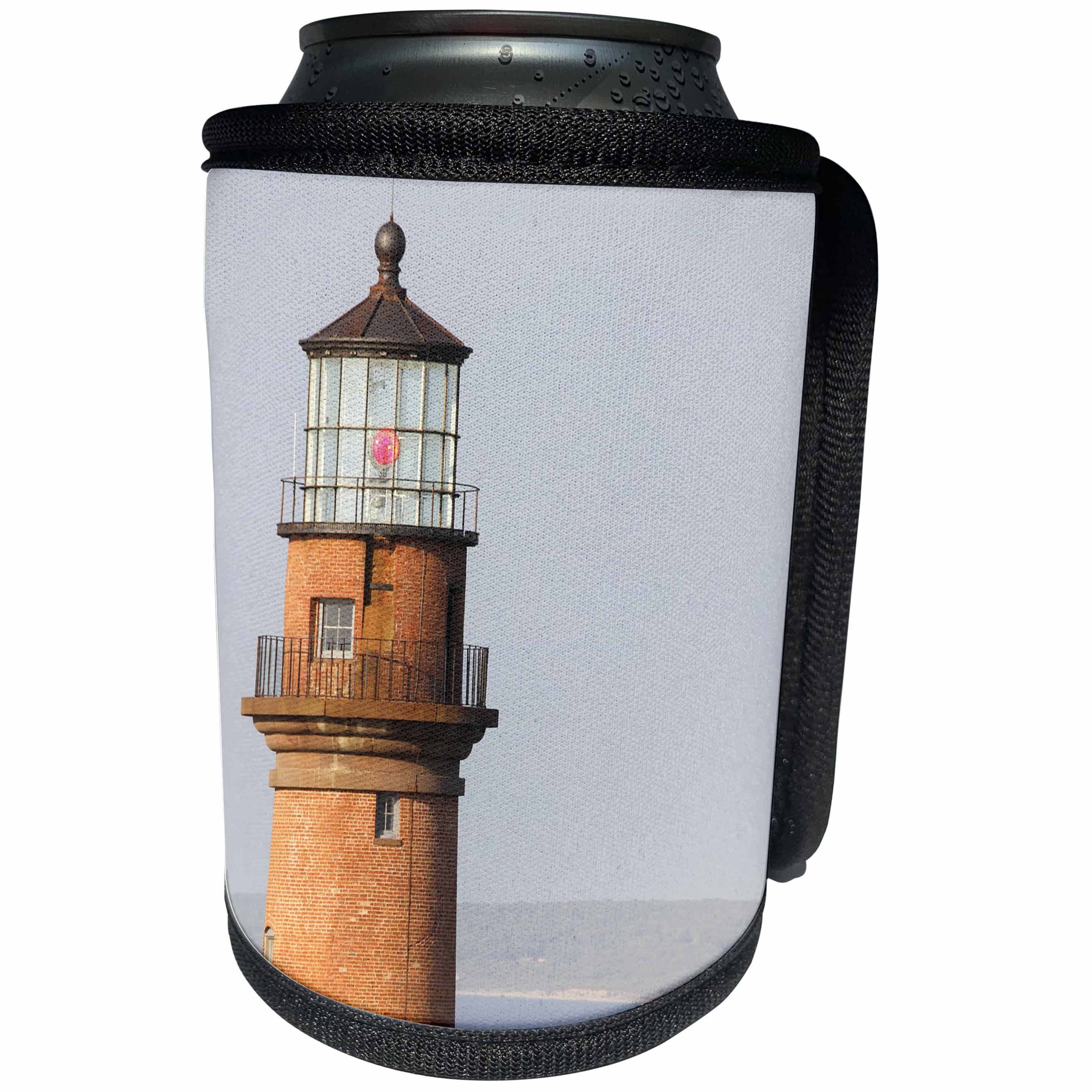 3dRose Danita Delimont - Lighthouses - Gay Head Lighthouse, Aquinnah, Massachusetts, USA - Can Cooler Bottle Wrap (cc_279053)
