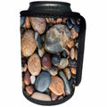 3dRose Danita Delimont - Patterns - Smooth granite pebbles, Lake Superior, Whitefish Point, Michigan - Can Cooler Bottle Wrap (cc_279076)