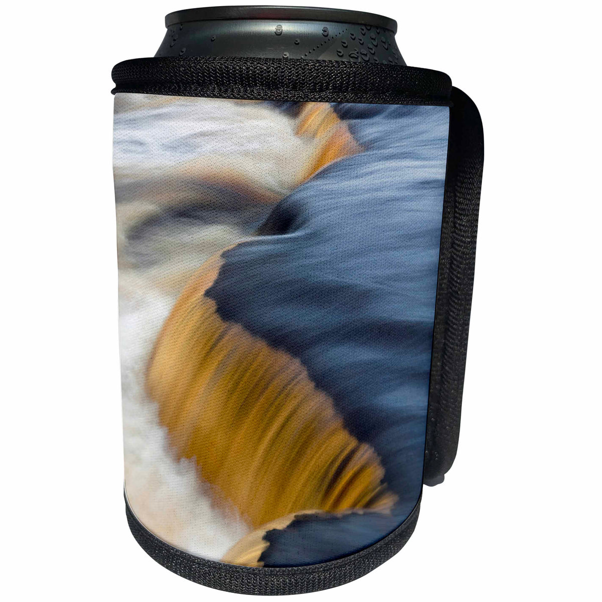 3dRose Danita Delimont - Waterfalls - Cascade above Tahquamenon Falls, Upper Peninsula, Michigan - Can Cooler Bottle Wrap (cc_279078)