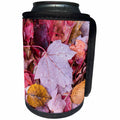 3dRose Danita Delimont - Autumn - Michigan, Keweenaw Peninsula. A pattern of wet autumn leaves. - Can Cooler Bottle Wrap (cc_279082)