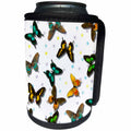3dRose Patricia Sanders Creations - Butterflies and Dots - Can Cooler Bottle Wrap (cc_27909)