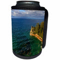 3dRose Danita Delimont - Oceans - Miners Castle on Lake Superior, Pictured Rocks Lakeshore, Michigan - Can Cooler Bottle Wrap (cc_279090)