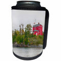 3dRose Danita Delimont - Lighthouses - Michigan, Marquette, Marquette Harbor Lighthouse, 1865 - Can Cooler Bottle Wrap (cc_279098)