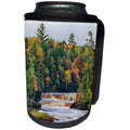 3dRose Danita Delimont - Waterfalls - Michigan, Tahquamenon Falls State Park, Lower Falls - Can Cooler Bottle Wrap (cc_279100)