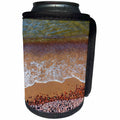 3dRose Danita Delimont - Beaches - Michigan, Keweenaw Peninsula, Great Sand Bay, Lake Superior and beach - Can Cooler Bottle Wrap (cc_279102)