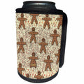 3dRose Patricia Sanders Creations - Gingerbread Man Cookies - Can Cooler Bottle Wrap (cc_27912)