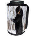 3dRose Danita Delimont - Bears - USA, Minnesota, Sandstone, Black Bear Scratching an Itch - Can Cooler Bottle Wrap (cc_279136)