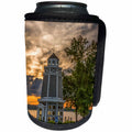 3dRose Danita Delimont - Sunrises - Minnesota, Walker, Sunrise over Leech Lake and Walker Bay lighthouse. - Can Cooler Bottle Wrap (cc_279148)