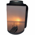 3dRose Danita Delimont - Lakes - USA, Minnesota, Walker, Foggy sunrise on Leech Lake. - Can Cooler Bottle Wrap (cc_279150)