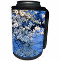 3dRose Danita Delimont - Flowers - Blooming Dogwood trees in early morning light with water in background - Can Cooler Bottle Wrap (cc_279153)