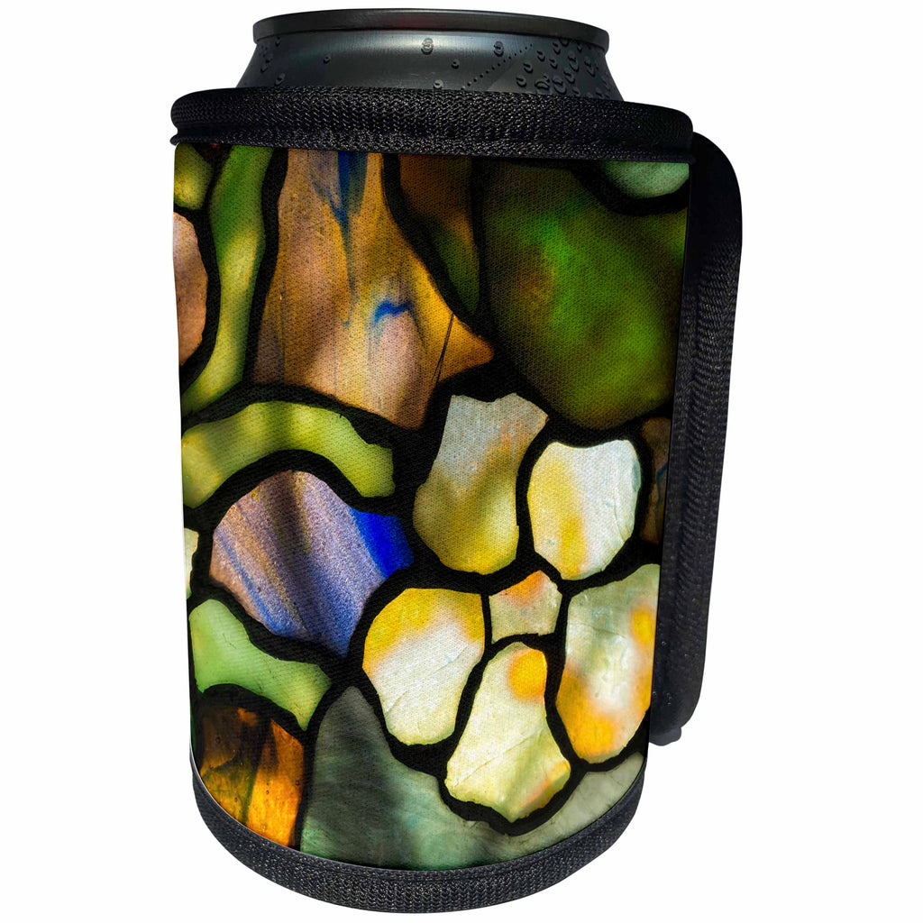 3dRose Danita Delimont - Artwork - New York, Tiffany stained glass lamp shade. - Can Cooler Bottle Wrap (cc_279255)