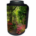 3dRose Danita Delimont - Paths - USA, Oregon, Portland. Path through a Garden. - Can Cooler Bottle Wrap (cc_279308)