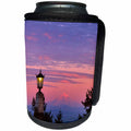 3dRose Danita Delimont - Mountains - USA, Oregon, Portland. Mt. Hood with moonrise at sunset. - Can Cooler Bottle Wrap (cc_279310)