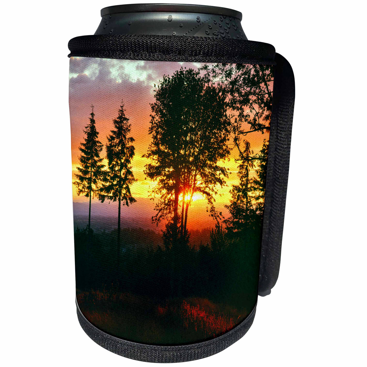 3dRose Danita Delimont - Sunsets - USA, Oregon, Portland. Sunset over Tualatin Valley. - Can Cooler Bottle Wrap (cc_279312)
