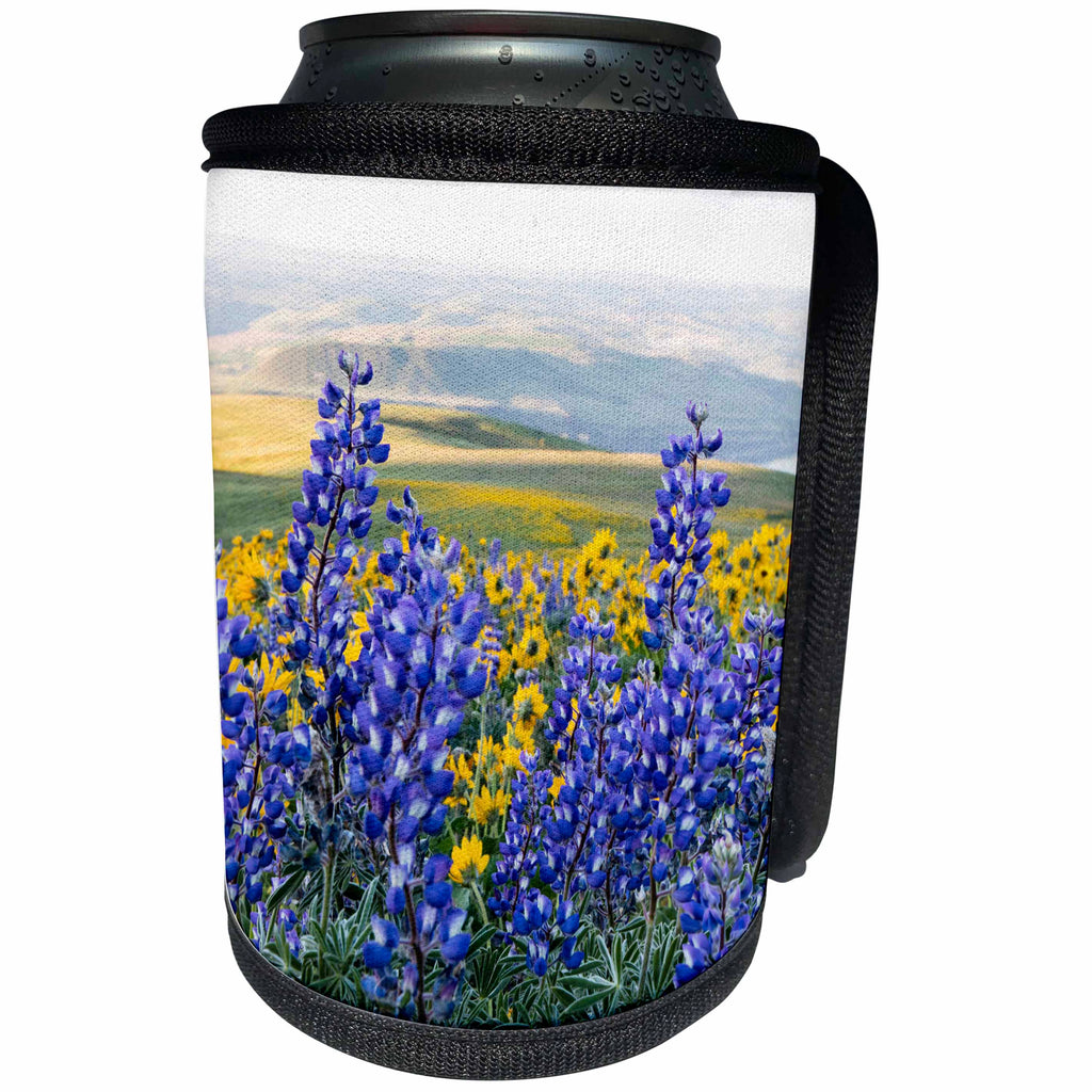 3dRose Danita Delimont - Flowers - USA, Oregon, Columbia River Gorge, Landscape along the Gorge - Can Cooler Bottle Wrap (cc_279337)