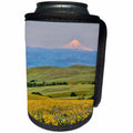 3dRose Danita Delimont - Oregon - USA, Oregon, Columbia River Gorge landscape of field and Mt. Hood - Can Cooler Bottle Wrap (cc_279342)
