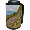 3dRose Danita Delimont - Flowers - USA, Oregon, Columbia River Gorge, wildflower landscape and Mt. Hood - Can Cooler Bottle Wrap (cc_279343)