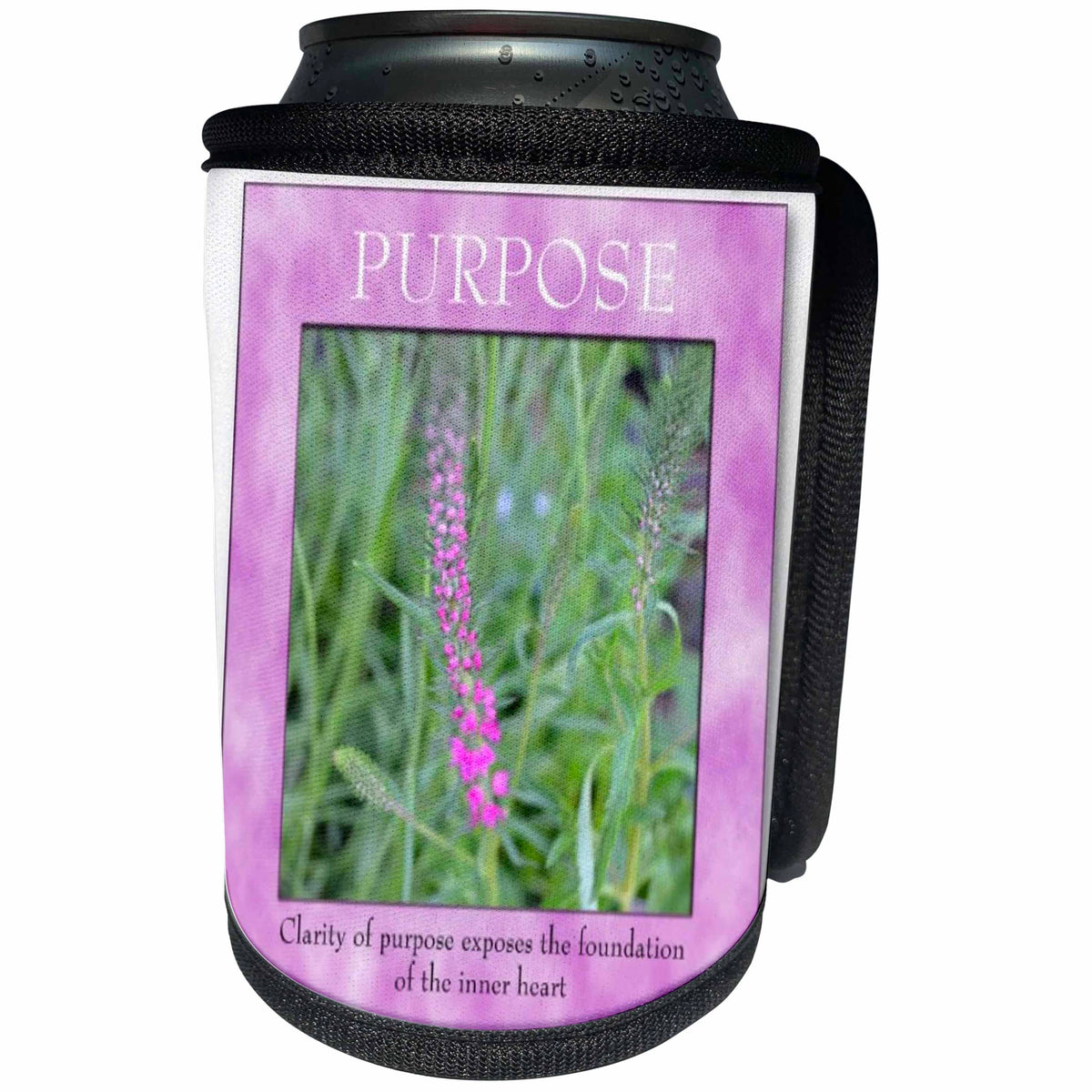 3dRose Patricia Sanders Inspirations - Motivational Purpose - Can Cooler Bottle Wrap (cc_27938)