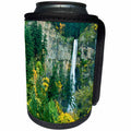 3dRose Danita Delimont - Waterfalls - Multnomah Falls seen through autumn forest, Columbia Gorge, Oregon - Can Cooler Bottle Wrap (cc_279387)