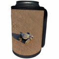 3dRose Danita Delimont - Turtles - Kemps ridley sea turtle baby, South Padre Island, South Texas - Can Cooler Bottle Wrap (cc_279531)