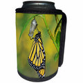 3dRose Danita Delimont - Butterflies - Monarch butterfly emerging from chrysalis, Hill Country, Texas - Can Cooler Bottle Wrap (cc_279569)
