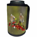 3dRose Danita Delimont - Songbirds - White winged Dove on Firethorn with berries, Hill Country, Texas - Can Cooler Bottle Wrap (cc_279586)