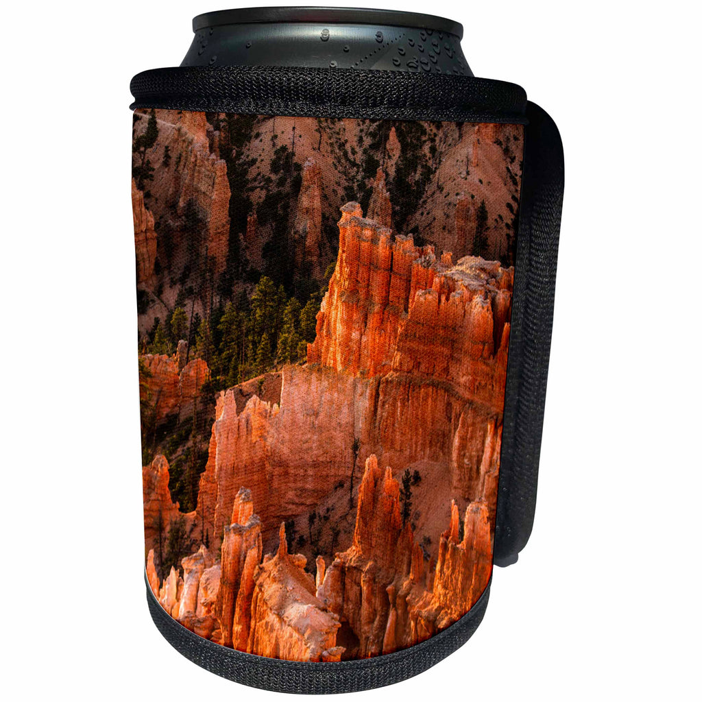 3dRose Danita Delimont - Utah - Bryce Canyon NP, Utah. Zig zag Hoodoos columns in the canyon - Can Cooler Bottle Wrap (cc_279605)