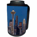 3dRose Danita Delimont - Washington - USA, Washington State. Seattle skyline at dusk. - Can Cooler Bottle Wrap (cc_279630)