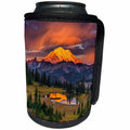 3dRose Danita Delimont - Sunrises - USA, Washington State, Mt. Rainier National Park at sunrise. - Can Cooler Bottle Wrap (cc_279631)